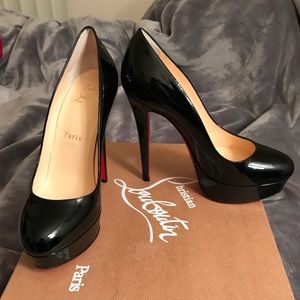 Christian Louboutin Bianca 140 Black 6.0 36 Pumps